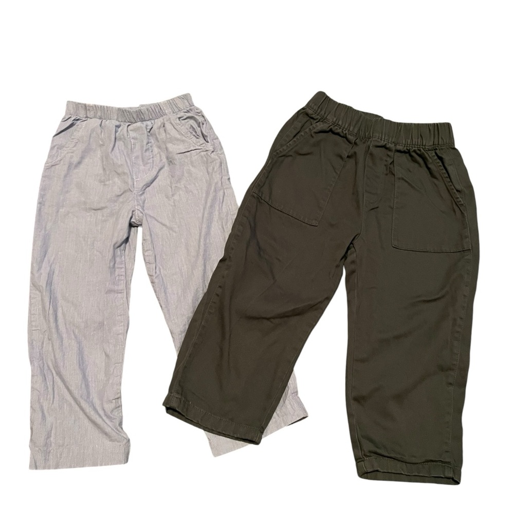 Boys 4T The Bailey Boys & Gap Pants - Olive & Light blue with stripes NWOT